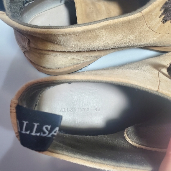 Allsaints Mathias suede boots size 43 EU, US 10 - Picture 15 of 16